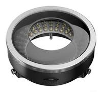 Zoegneer Microscope Polarized LED Ring Light with 96 Angle LEDs and Rotatable Analyzer for Glare Reduction on Metallic Objects Bright Energy Saving Illumination Housin