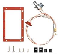 Zoegneer Natural Gas Water Heater Igniter Pilot Assembly Replacement Kit with High Temperature Insulator Leak Proof Brass Tube Burner Door Gasket and Screws for Reliable Ignition