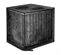 Zoegneer Outdoor Air Conditioner Cover Mesh Protective Guard With Adjustable Drawstring Full Protection For AC Unit Anti Leaf Black Oxford Cloth PVC(70 * 70 * 80cm)