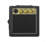 Zoegneer Portable Guitar for MINI Speaker With Clip-On Back For Acoustic Electric Guitar Battery Powered Practice Amp Compact Design Black 12.5x12.5x6cm