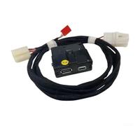 Zoegneer Rear Seat USB Socket Adapter ABS Material OEM 5QD035726L Easy Installation In-Car Entertainment Accessory for Skoda Kodiaq with Data Cable Replacement Kit