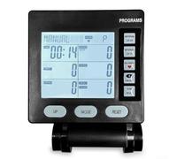 Zoegneer Rowing Machine Display Screen Ski Machine Time Speed Distance Counter Fitness Equipment Electronic Instrument 123 * 126 * 47mm Black Plastic(#02)