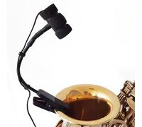 Zoegneer Saxophone Microphone 3 Pin/4 Pin Wired Sax Microph Wireless Saxophone Microphone Clip On Music Instruments Microphone For Musicians(B)
