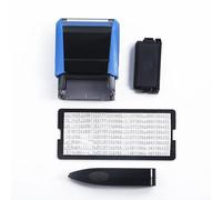 Zoegneer Self Inking Rubber Stamp Kit with 6003 Characters 3mm Type Plate Tweezers and Ink Pad for DIY Custom Business Name Labeling