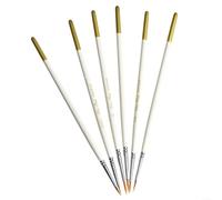 Zoegneer Set of 6 Nylon Pointed Drawing Pens for Fine Detail Work Featuring Long Lasting Tips and Smooth Ink Flow on Various Surfaces (short hair)