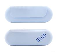 Zoegneer Silicone Makeup Organizer Portable Cosmetic Storage Case Travel Toiletry Holder Magnetic Closure Brush Container for Lipstick Foundation Eyeshadow (Blue)