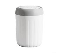 Zoegneer Smart Sensor Trash Can Touchless Automatic Lid Plastic 33x24 cm Compact Space Saving Design for Kitchen Bathroom Office Hotel Hands Waste Bin Versatile Home Decor Wh(white)