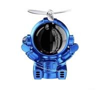 Zoegneer Solar Powered Car Air Freshener Turbo Rotation Plastic Ornament Long Lasting Aroma Diffuser for All Interiors Fragrance Universally Compatible Auto (Blue)
