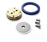 Zoegneer Stainless Steel Coffee Machine Brewing Head Filter Screen Rubber Ring Golden Set with Boiling Head Water Divider Sealing Gasket and Screws For Various Espresso and Coffee(Set)