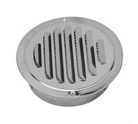 Zoegneer Stainless Steel Round Ventilation Grille, Proper for Air Circulation Flat Hood Exterior Wall Wind Shield For Range Hood Exhaust Fan(120mm)