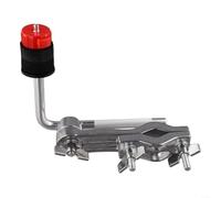 Zoegneer Steel Drum Extension Clamp Cymbal Mount Attachment Adjustable Height Angle Medium Size For Most Standard Drum Sets Easy Installation for Beginner Musicians Black Red Yell(Red)
