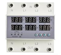 Zoegneer Three-phase Adjustable Digital Display Self-resetting Over-voltage And Under-voltage Current Limiting Protector Lack Of 0Phase Power Failure Overcurrent 380V 100A