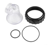 Zoegneer Transparent Insert Pre Filter Lid Replacement Kit For SPS25 SPS50 SPS75 SPS100 Circulation Pool Pumps With Screw Accessories And O Ring Seals Outer Diameter 45Mm Diameter 79Mm For Pool