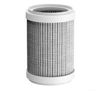 Zoegneer USB Air Purifier Negative Ion Generator Removes Smoke and Formaldehyde with Built in Aroma Diffuser USB Powered Portable ABS Housing for Office Home or Travel White(Filter)