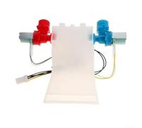 Zoegneer W10144820 Washer Water Inlet Valve Plastic and Metal Construction Easy Installation Efficient Water Flow For Various Washing Machine Models White Blue Red
