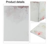 Zoegneer Wedding Planner Organizer Book 12 Month Countdown Schedule with Custom Sections for Brides includes Monthly Weekly and Task Checklists Compact 21x15cm Size Faux Wood Cove(Flowers of flour)