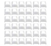 Zoegneer White PP Pool Fence Post Covers Fits 1.5 Inch Square Hollow Posts For Kayak JW Esther Williams Outdoor Deck Safety Smooth Finish White For Above Ground Pool(36pcs)