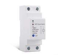 Zoegneer WiFi Timer Switch 80A 85-300V AC Outlet Socket Remote Control via App for Home Automation Scheduling White