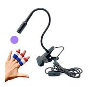 ZOELASS gooseneck uv lamp for Nails with Gooseneck and clamp Gel x Nail lamp 5V USB (Black B)