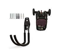 Zoele Wall Mount Stroller Hanger - Baby Stroller Rack, Wall Hook - Steel Garage Tool Storage Organizer - Black