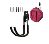 zoele Wall Mount Tambourine Bag Hanger, Snare Drum Rack Holder, Shoulder Strap Drum Bag Wall Hook, Tambourine Storage Case Wall Hook (Black)