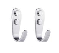 zoele Wall Mounting High Velocity Floor Fan Bracket, Wall Mount Industrial Grade Floor Fan Hook Hanger, Wall Fan Support Hook kit (2 Pcs Silver), GSB1