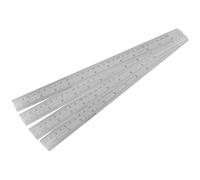 ZOENHOU 20 PCS 12 Inch Stainless Steel Ruler, Straight Edge Metal Ruler with Metric and Imperial Scales Double Sided for Engineer, Craft, Office