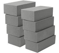ZOENHOU 8 PCS Floral Foam Blocks Bricks, Dry Craft Floral Foam Blocks for Fresh Flowers Artificial Flowers, 8.9 x 4.1 x 2.75 Inches, Grey
