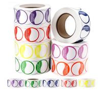 ZOENHOU Days of The Week Stickers, 7000 Circular Food Label Stickers, Full W ots Stickers for Kitchen, Catering, Restaurants and Jars, Total 14 Rolls