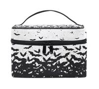 ZOEO Makeup Train Case Purple Mermaid Scales Marble Fish Light Summer Gold Korean Carrying Portable Zip Travel Cosmetic Brush Bag Organizer Large for Girls Women, C003, L