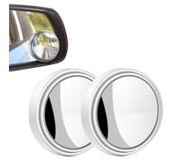 zoerbufan 2 Pack Blind Spot Mirrors, 360°Rotatable Convex Rear View Mirror, Waterproof HD Crystal Glass Blindspot Mirrors for Car, SUV Trucks Traffic Safety