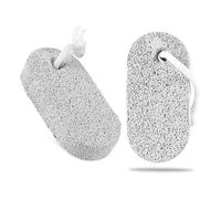 zoerbufan 2 Pack Pumice Stone for Feet/Hands/Body, Natural Lava Pumice Stone for Dead Hard Skin Removal, Foot Scrubber, White Calluse Remover, Foot File for Men/Women for Exfoliation(Oval)