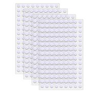 zoerbufan 540 Pcs Self Adhesive Dots Tapes, 270 Pairs Sticky Dots, Diameter White Sticky Back Coins Hook and Loop Self, Waterproof DIY Double Sided Sticky Adhesive Pads for Office, Home, School