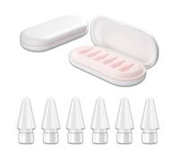 zoerbufan 6 Pack Tips for Apple Pencil 1st Gen and 2nd Generation, iPad Pencil Replacement Nibs Accessories Compatible with Apple Pencil Pro/USB C with Storage Box