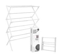 ZOES HOMEWARE 2024 Enhanced Clothes Drying Rack | Foldable Drying Rack Clothing for Laundry | Small Collapsible Portable Dryers for Laundry | Use for Indoor & Outdoor | White 37.5"x29"x12"