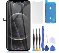 ZOETEC Display For iPhone 12 Pro Max Screen Replacement 6.7" LCD Full HD Retina COF Touch Screen Digitizer Assembly with Repair Tools, Waterproof Adhesive, Tempered Glass