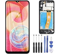 ZOETEC Screen Replacement for Samsung Galaxy A04e 6.5" SM-A042F LCD Display Touch Screen Digitizer Full Assembly with Frame, Repair Tool Set (Black with frame)