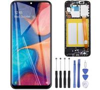 ZOETEC Screen Replacement for Samsung Galaxy A20e SM-A202F/DS 5.8" LCD Display Touch Screen Digitizer Full Assembly with Frame, Repair Tool Set