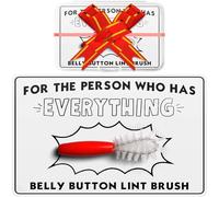 ZOEUJOD Belly Button Lint Brush Gag Gift for The Person who has Everything Funny White Elephant Gift