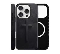 ZOEVEES Magnetic Case for iPhone 15 Pro, Compatible with MagSafe, Aesthetic Christian Cross Camo Cute Design, Hybrid 2-Layer Hard Shell Phone Cover