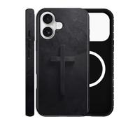 ZOEVEES Magnetic Case for iPhone 16, Compatible with MagSafe, Aesthetic Christian Cross Camo Cute Design, Hybrid 2-Layer Hard Shell Phone Cover