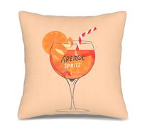 ZoeWei Aperol Gift Cushion Cover, Aperol Spritz Gifts, Sofa Cushion Cover, 45 x 45 cm, Aperol Decorative Gift for Aperol Lovers, Friends, Colleagues, Men, Women