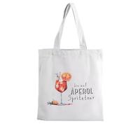 ZoeWei Aperol Spray Bag, Aperol Gift Holy Aperoli Jute Bag 40 x 35 cm Cotton Bag Aperoli Gift Shopping Bag Tote Bag Gift for Aperol Lovers, aperol spray, 40 x 35 cm