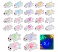 ZoeWei Mini Turtles, 20pcs Luminous Resin Animals with Sparkle Flakes, Mini Transparent Animal Figurines for Fairy Gardens, Aquariums & DIY Crafts, Miniature Landscape Home Decoration
