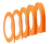 ZoeWei Painters Tape, 5 Rolls Masking Tape for Painting Self-Adhesive, 3/5/10/12 mm x 50 m Whiteboard Tape for Painting & Decorating