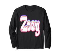 Zoey Girls and Womens Personalized Custom Name Long Sleeve T-Shirt