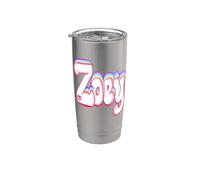 Zoey Girls and Womens Personalized Custom Name Stainless Steel Insulated Tumbler