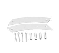 Zoeyilan 1 Pair Interior Door Pull Handle, Aluminium Alloy Inner Door Handle Replacement for Car, Durable Inside Door Grip Accessory, Silver (Silver)