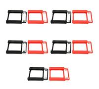 Zoeyilan 10PCS 2.5in HDD SSD Mounting Bracket, Heat Dissipation Hard Drive Bracket, Hard Drive Tray Holder for SSD HDD Metal Mounting Bracket Adapter for PC Case Bottom