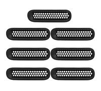 Zoeyilan 7pcs Clip-On Front Mesh Grille Inserts Fits for Jeep JK 2007-2015